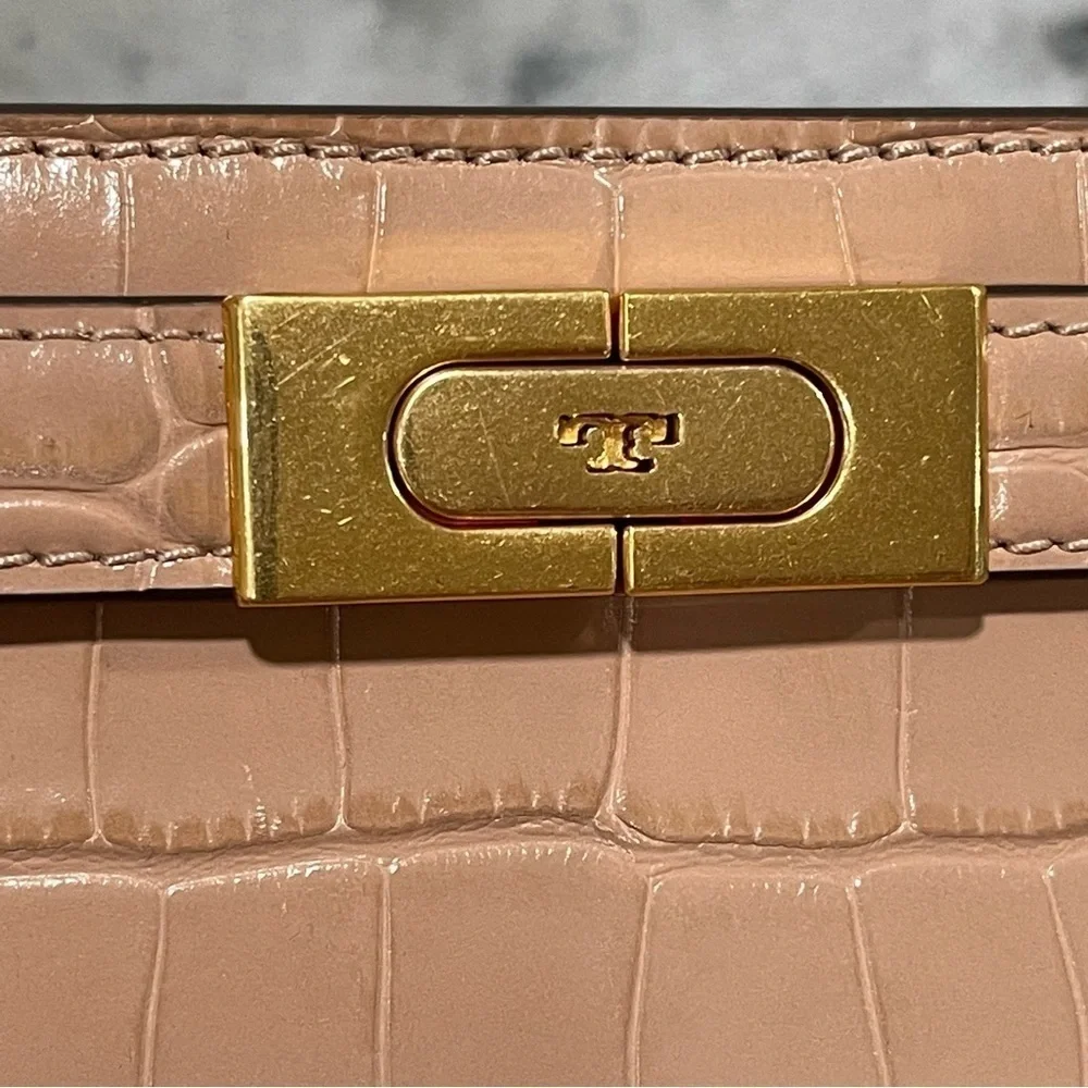 TORY BURCH LEE RADZIWILL SHOULDER BAG IN DEVON SAND $598